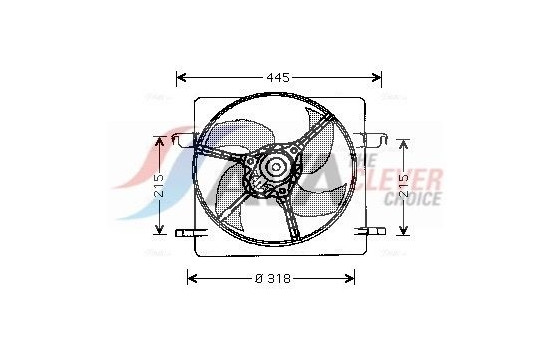 Fan, radiator FD7516 Ava Quality Cooling