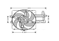 Fan, radiator FD7534 Ava Quality Cooling