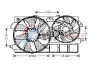 Fan, radiator FD7535 Ava Quality Cooling