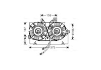 Fan, radiator FD7539 Ava Quality Cooling