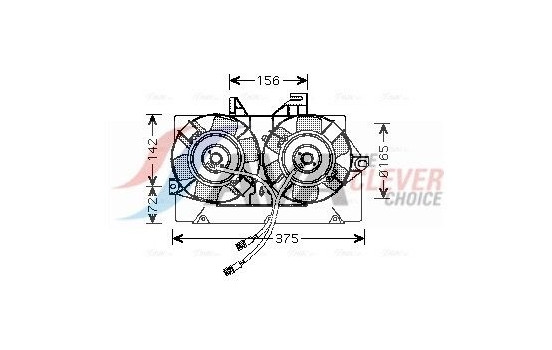 Fan, radiator FD7539 Ava Quality Cooling