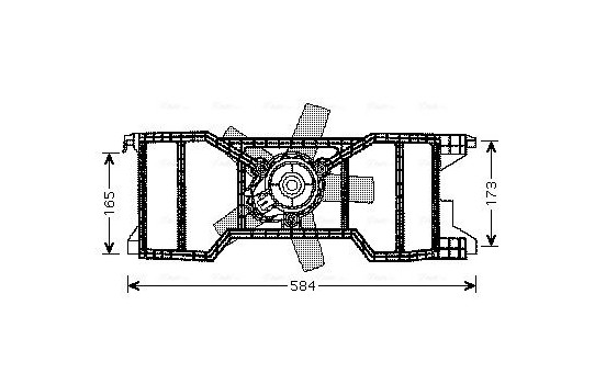 Fan, radiator FD7540 Ava Quality Cooling