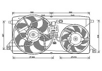 Fan, radiator FD7543 Ava Quality Cooling