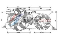 Fan, radiator FD7543 Ava Quality Cooling