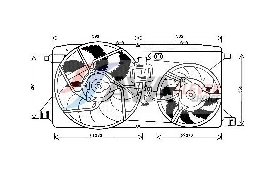 Fan, radiator FD7543 Ava Quality Cooling
