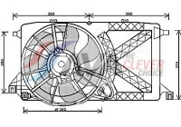 Fan, radiator FD7548 Ava Quality Cooling