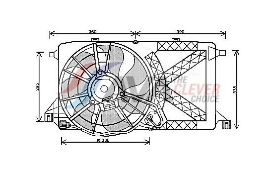 Fan, radiator FD7548 Ava Quality Cooling