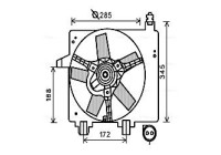 Fan, radiator FD7550 Ava Quality Cooling