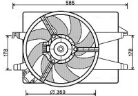 Fan, radiator FD7553 Ava Quality Cooling