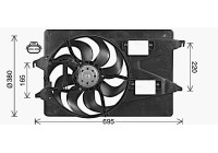 Fan, radiator FD7555 Ava Quality Cooling