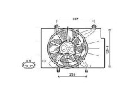 Fan, radiator FD7557 Ava Quality Cooling