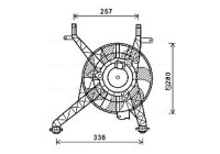 Fan, radiator FD7558 Ava Quality Cooling