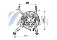 Fan, radiator FD7558 Ava Quality Cooling