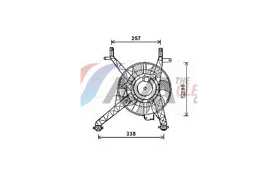 Fan, radiator FD7558 Ava Quality Cooling