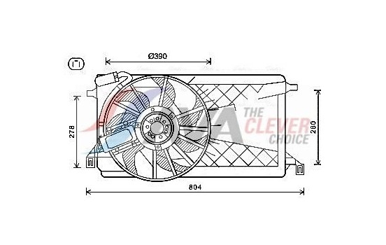 Fan, radiator FD7563 Ava Quality Cooling