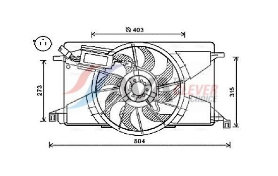 Fan, radiator FD7565 Ava Quality Cooling