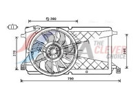 Fan, radiator FD7566 Ava Quality Cooling
