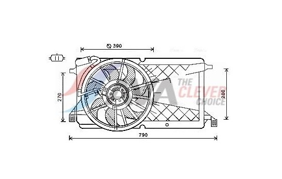 Fan, radiator FD7566 Ava Quality Cooling