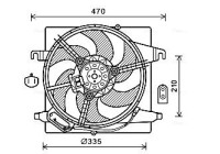 Fan, radiator FD7567 Ava Quality Cooling