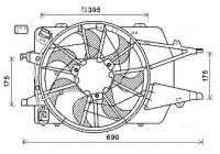 Fan, radiator FD7577 Ava Quality Cooling