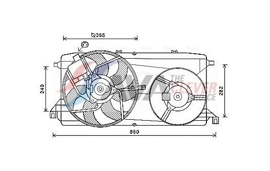 Fan, radiator FD7580 Ava Quality Cooling