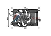 Fan, radiator FD7685 Ava Quality Cooling