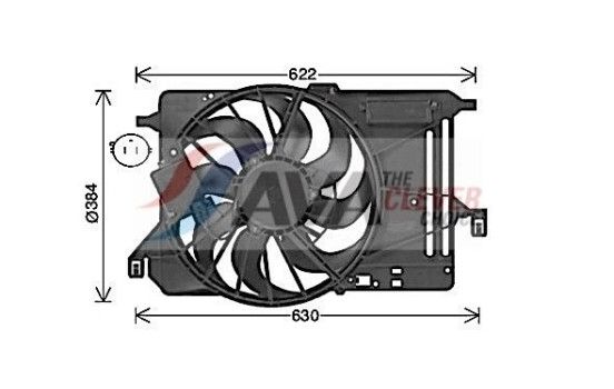 Fan, radiator FD7685 Ava Quality Cooling