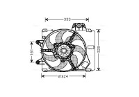 Fan, radiator FT7286 Ava Quality Cooling