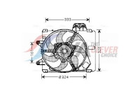 Fan, radiator FT7286 Ava Quality Cooling