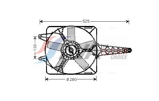 Fan, radiator FT7501 Ava Quality Cooling