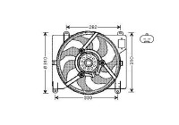 Fan, radiator FT7503 Ava Quality Cooling