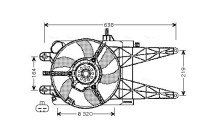 Fan, radiator FT7507 Ava Quality Cooling