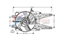 Fan, radiator FT7507 Ava Quality Cooling
