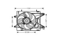 Fan, radiator FT7510 Ava Quality Cooling