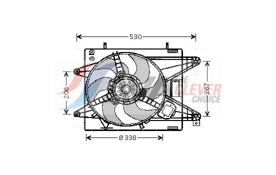 Fan, radiator FT7510 Ava Quality Cooling