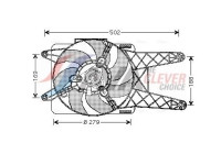 Fan, radiator FT7512 Ava Quality Cooling