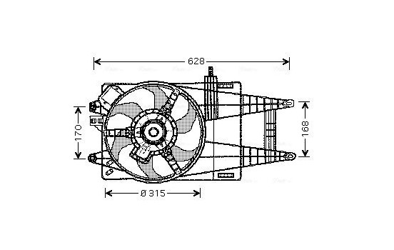 Fan, radiator FT7520 Ava Quality Cooling