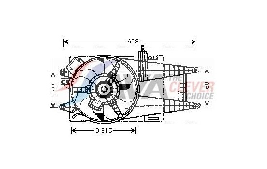 Fan, radiator FT7520 Ava Quality Cooling