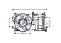 Fan, radiator FT7523 Ava Quality Cooling