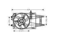 Fan, radiator FT7524 Ava Quality Cooling