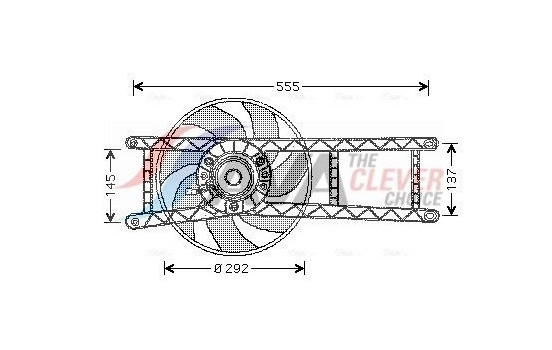 Fan, radiator FT7525 Ava Quality Cooling
