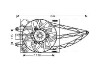 Fan, radiator FT7527 Ava Quality Cooling