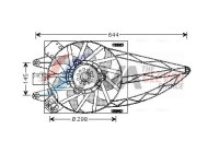 Fan, radiator FT7527 Ava Quality Cooling