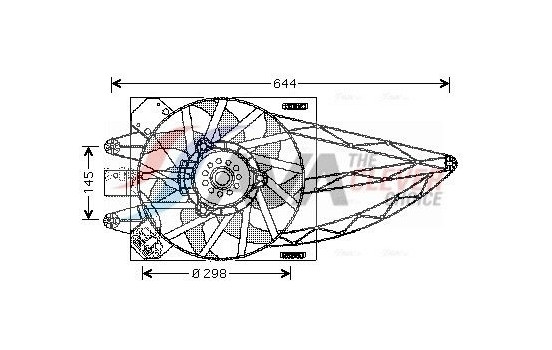 Fan, radiator FT7527 Ava Quality Cooling