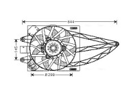 Fan, radiator FT7528 Ava Quality Cooling