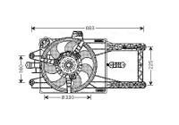 Fan, radiator FT7529 Ava Quality Cooling