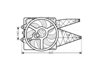 Fan, radiator FT7530 Ava Quality Cooling