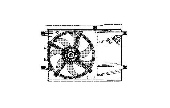 Fan, radiator FT7532 Ava Quality Cooling