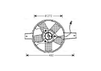 Fan, radiator FT7534 Ava Quality Cooling