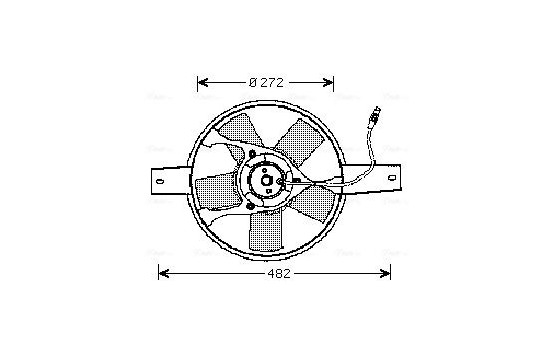 Fan, radiator FT7534 Ava Quality Cooling